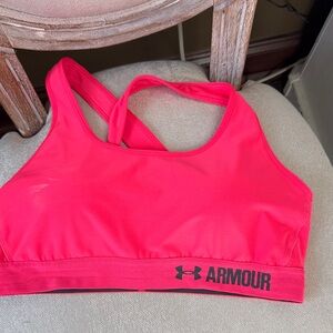 Under Armour Hot Pink Sports Bra